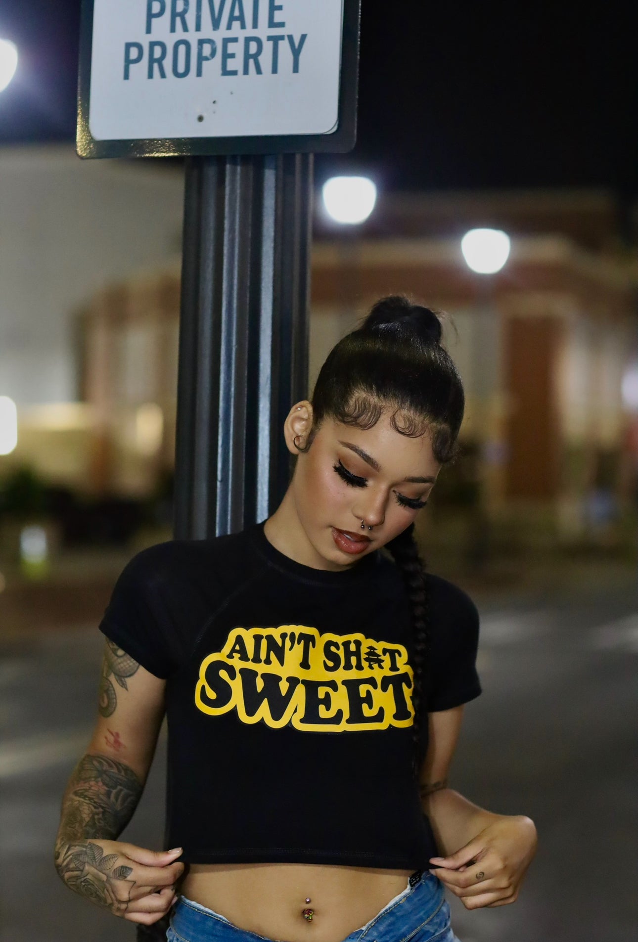 Ain’t Sh*t Sweet Crop Tee