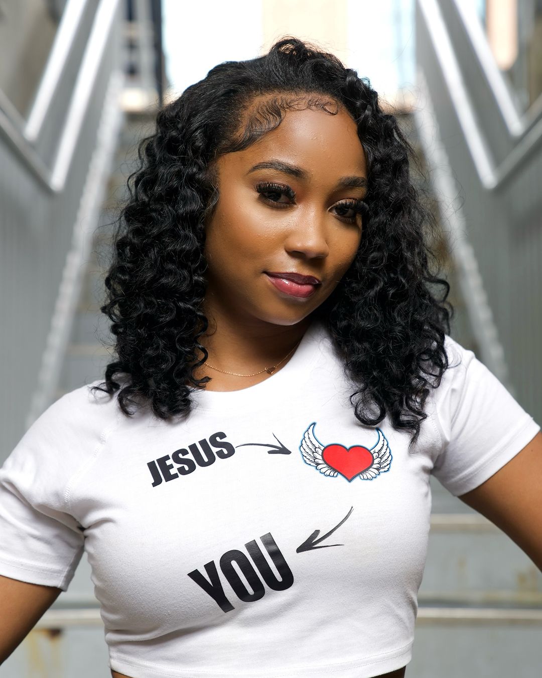 Jesus Loves You Crop Tee